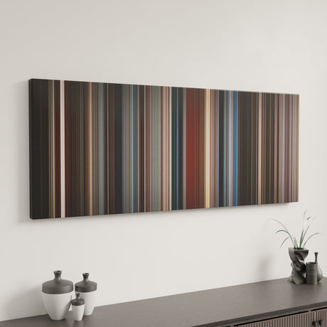 The Usual Suspects canvas art in modern interior - movie color palette