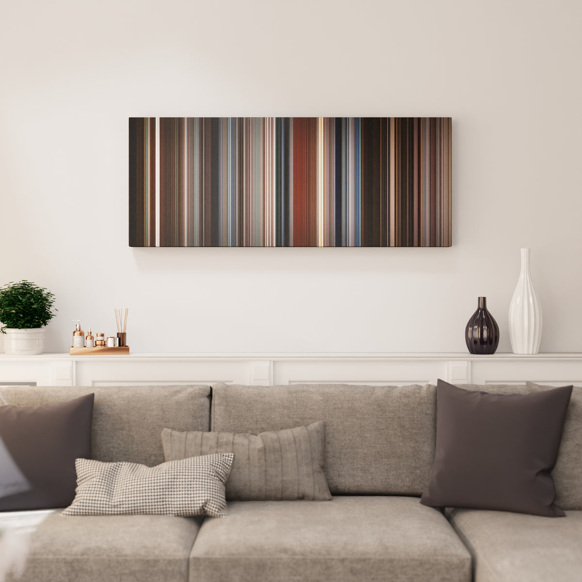 The Usual Suspects canvas print in living room - film wall decor