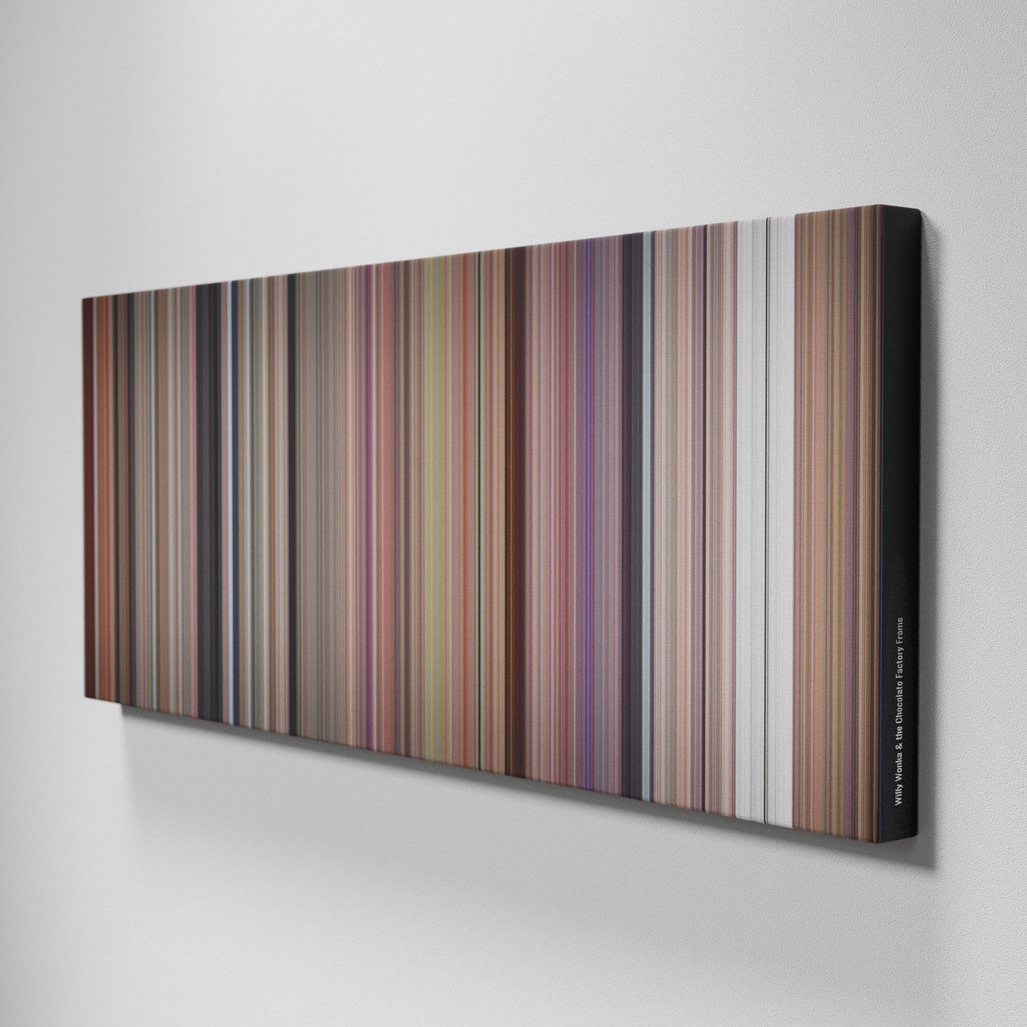 Side view of Buff's of Willy Wonka & the Chocolate Factory Frome on the wall