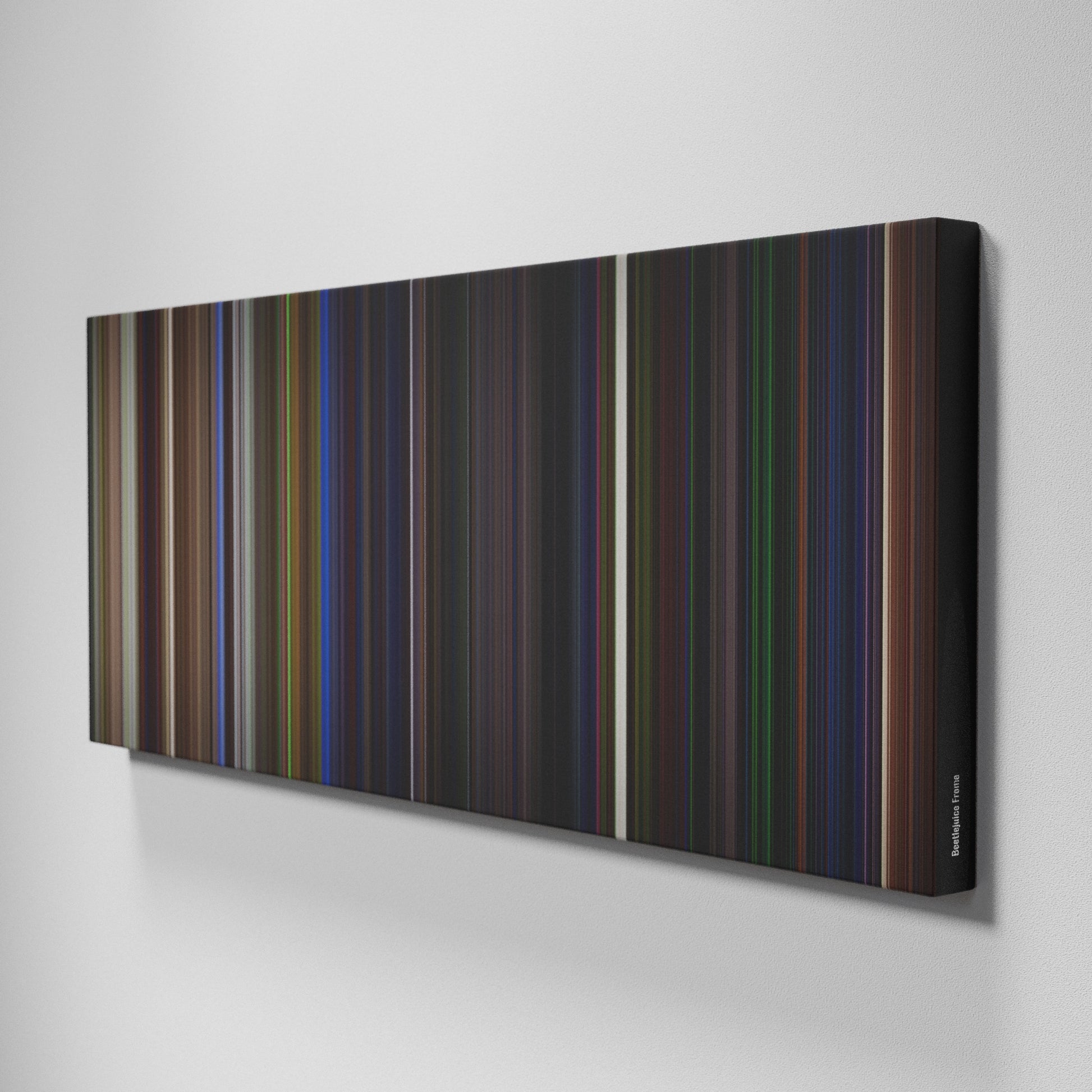 Side view of Buff's of Beetlejuice Frome on the wall