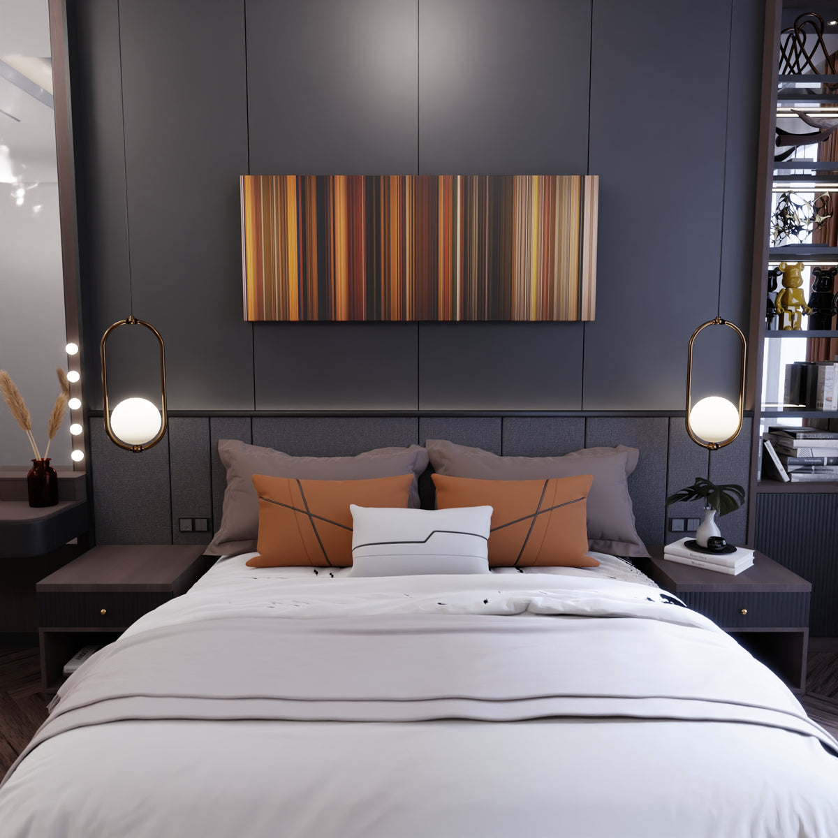 Fantastic Mr Fox movie canvas in bedroom - wall art display