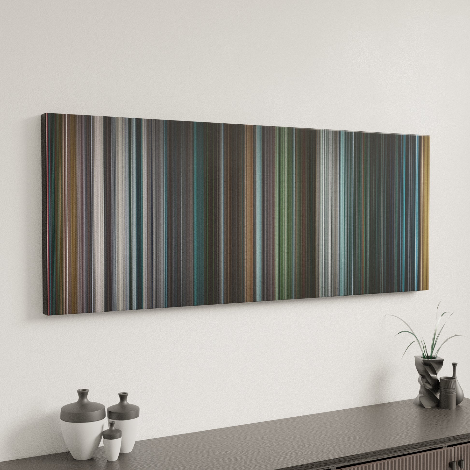 Minimal interior design with I, Robot Frome on the wall