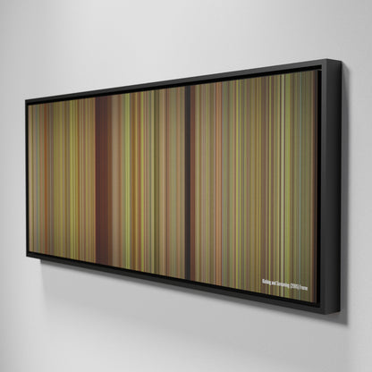 Side view of Framed Buff's of Kicking and Screaming Frome on the wall