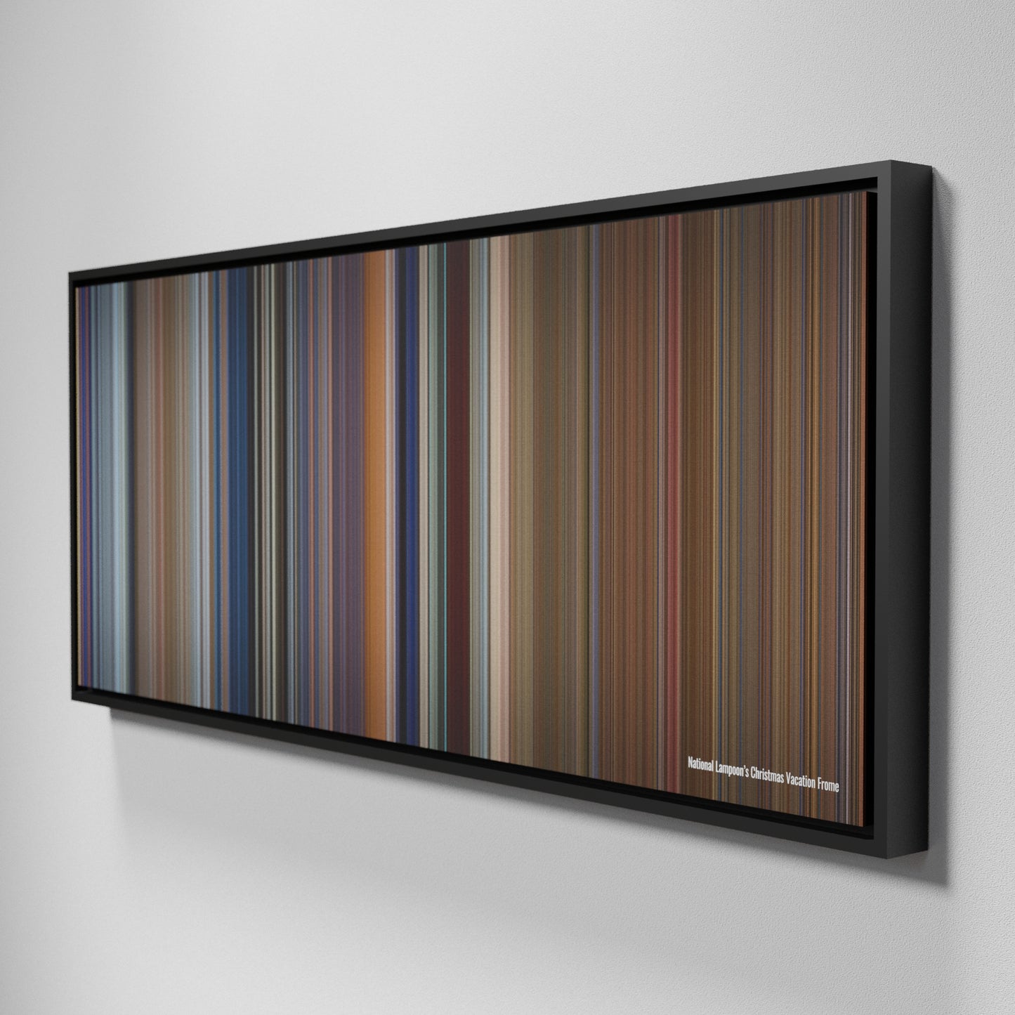 Side view of Framed Buff's of National Lampoon's Christmas Vacation Frome on the wall