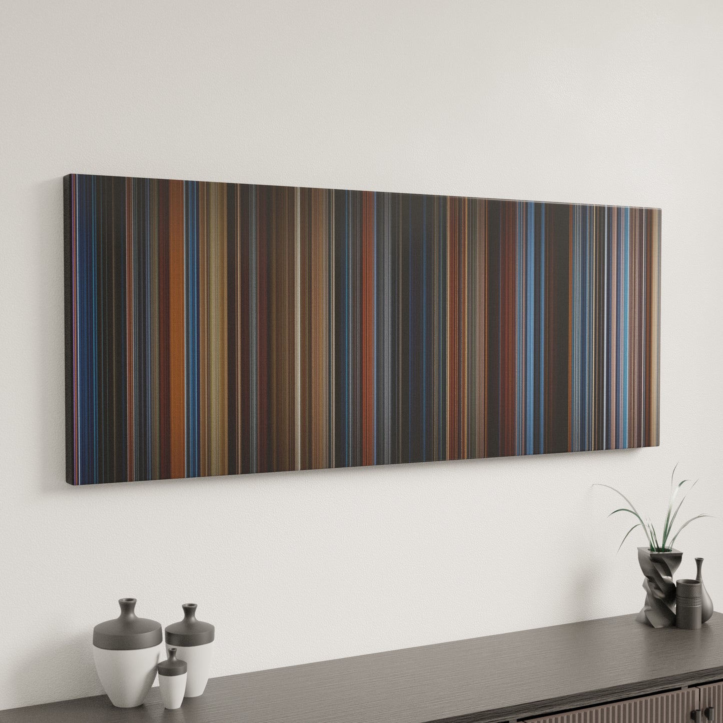 Minimal interior design with Captain America: The First Avenger Frome on the wall