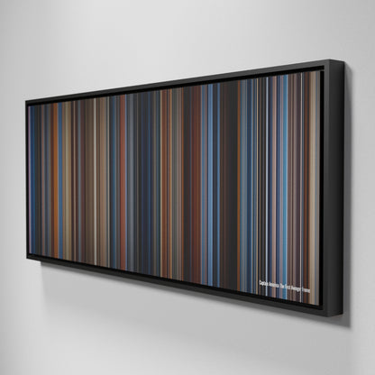 Side view of Framed Buff's of Captain America: The First Avenger Frome on the wall