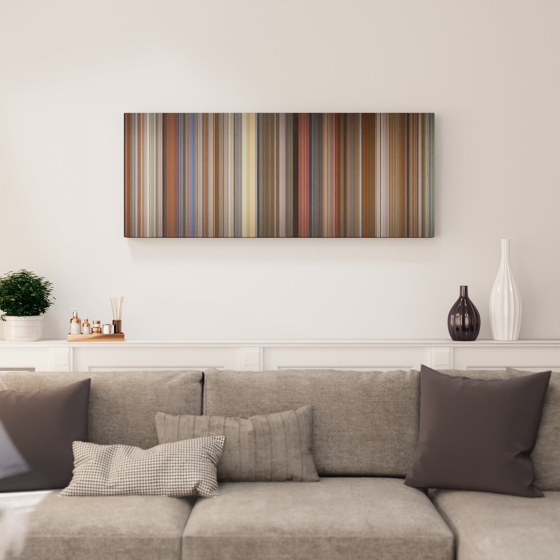 Living room interior with Good Will Hunting Frome on the wall