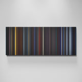 Star Trek II: The Wrath of Khan movie canvas wall art - color palette print