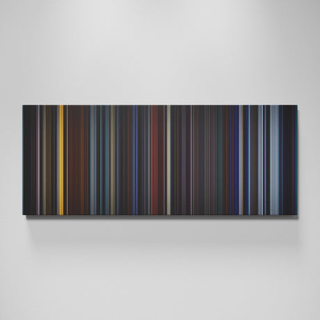 Star Trek II: The Wrath of Khan movie canvas wall art - color palette print