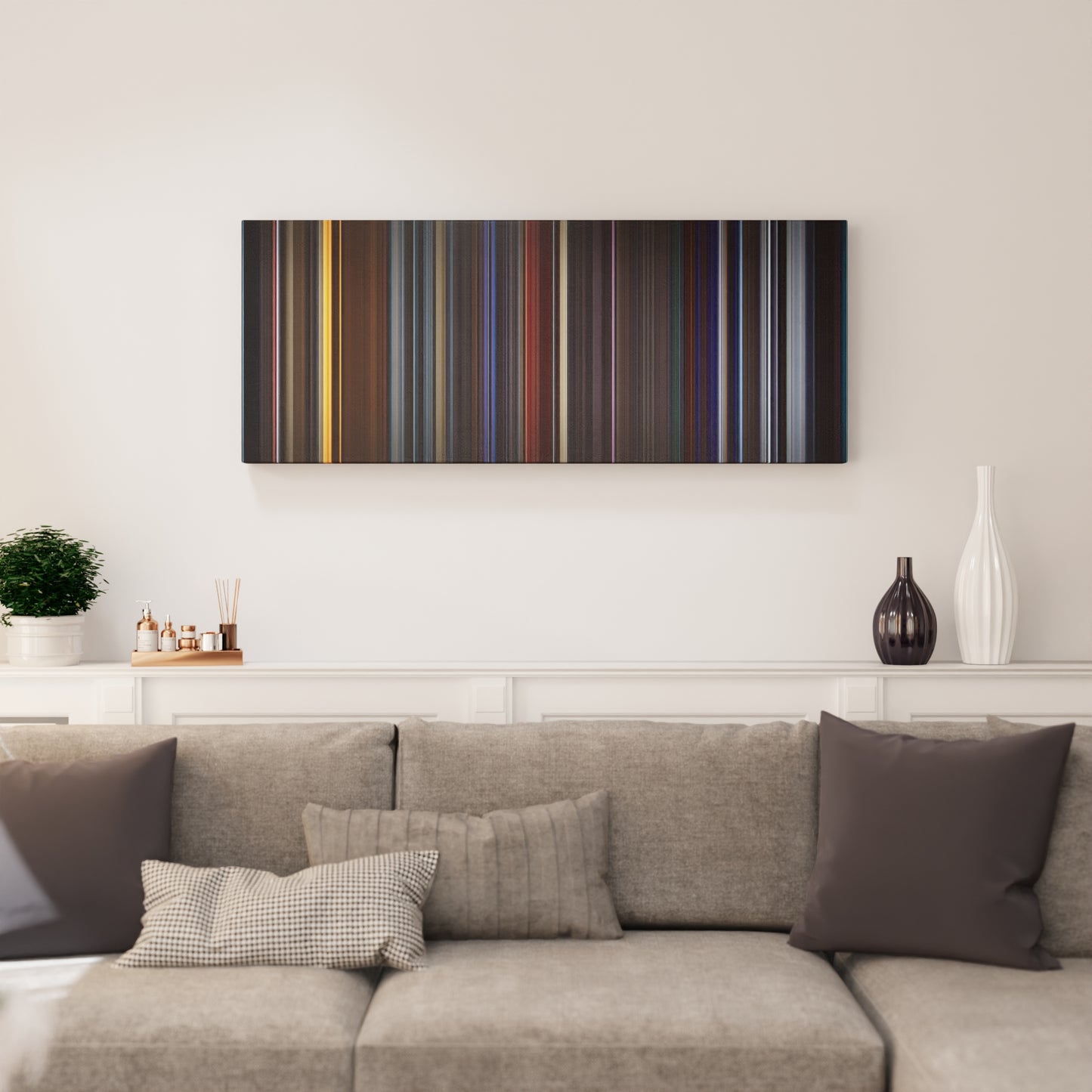 Living room interior with Star Trek II: The Wrath of Khan Frome on the wall