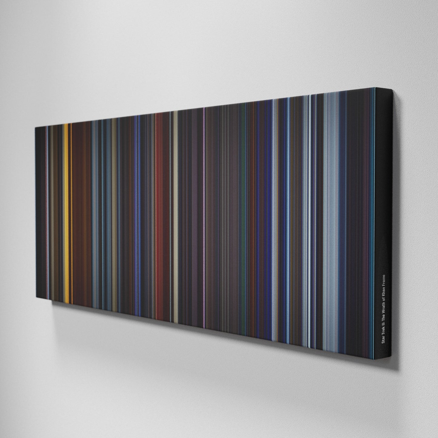 Side view of Buff's of Star Trek II: The Wrath of Khan Frome on the wall