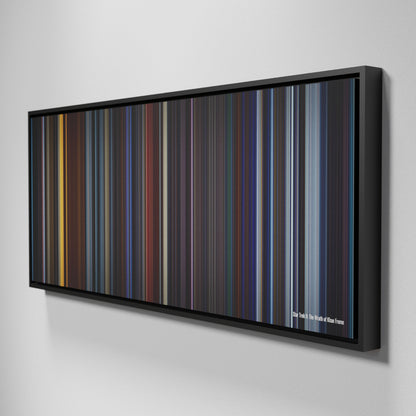 Side view of Framed Buff's of Star Trek II: The Wrath of Khan Frome on the wall