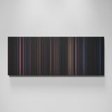 The Crow movie canvas wall art - color palette print