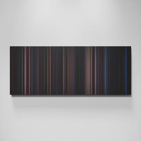 The Crow movie canvas wall art - color palette print