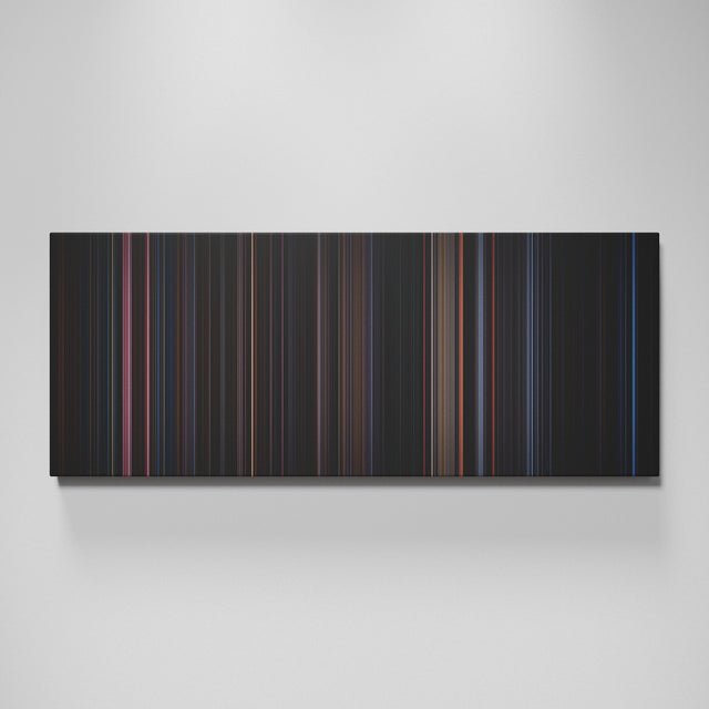 The Crow movie canvas wall art - color palette print