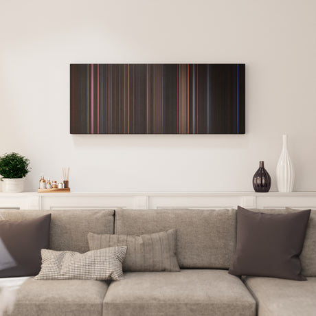 The Crow canvas print in living room - film wall decor