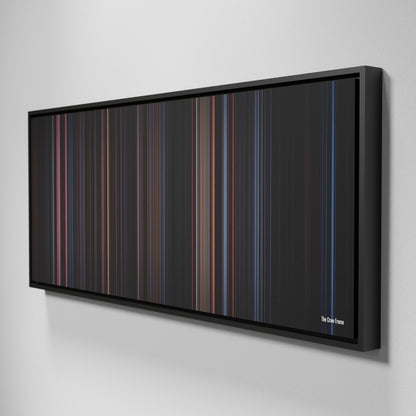 Side view of Framed Buff's of The Crow Frome on the wall