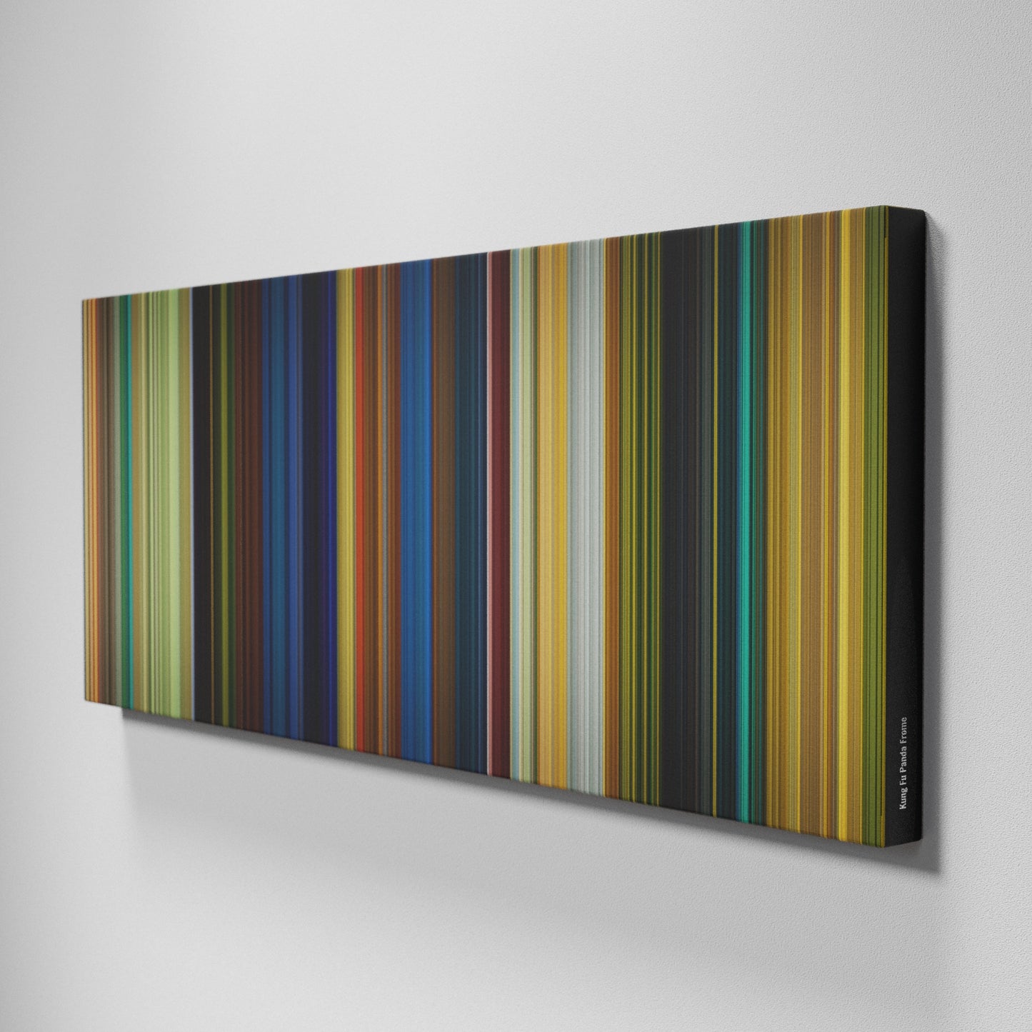 Side view of Buff's of Kung Fu Panda Frome on the wall