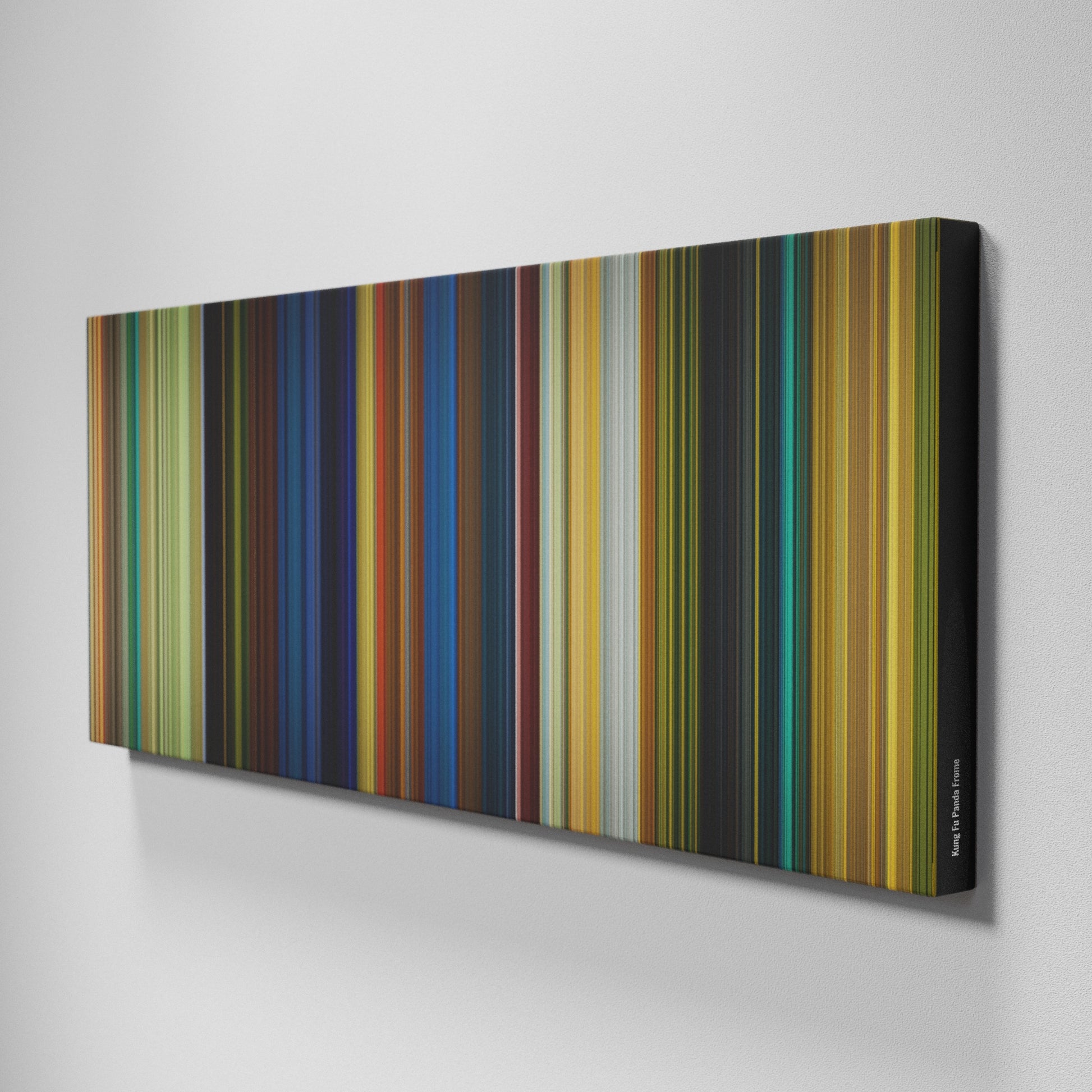 Side view of Buff's of Kung Fu Panda Frome on the wall