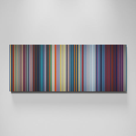 Mulan movie canvas wall art - color palette print