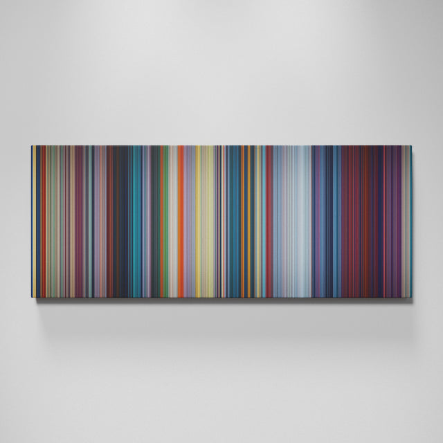 Mulan movie canvas wall art - color palette print