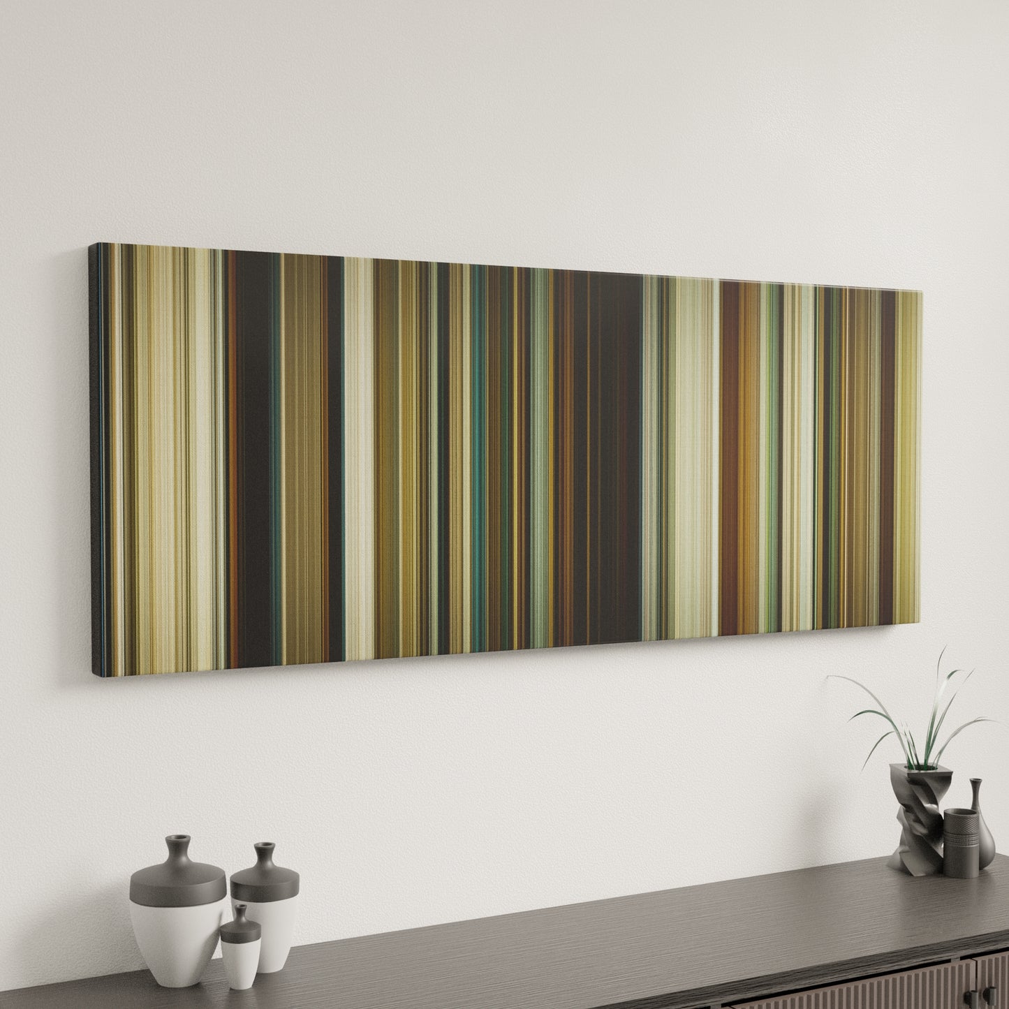 Minimal interior design with No Country for Old Men Frome on the wall