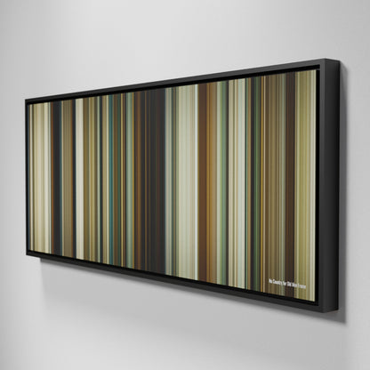 Side view of Framed Buff's of No Country for Old Men Frome on the wall