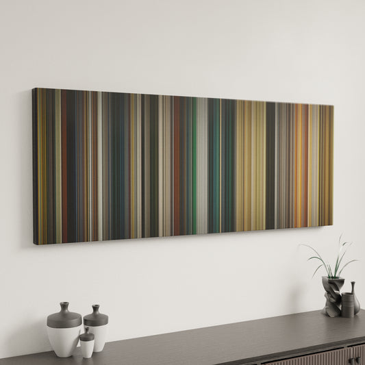 Minimal interior design with The Lord of the Rings: The Return of the King Frome on the wall