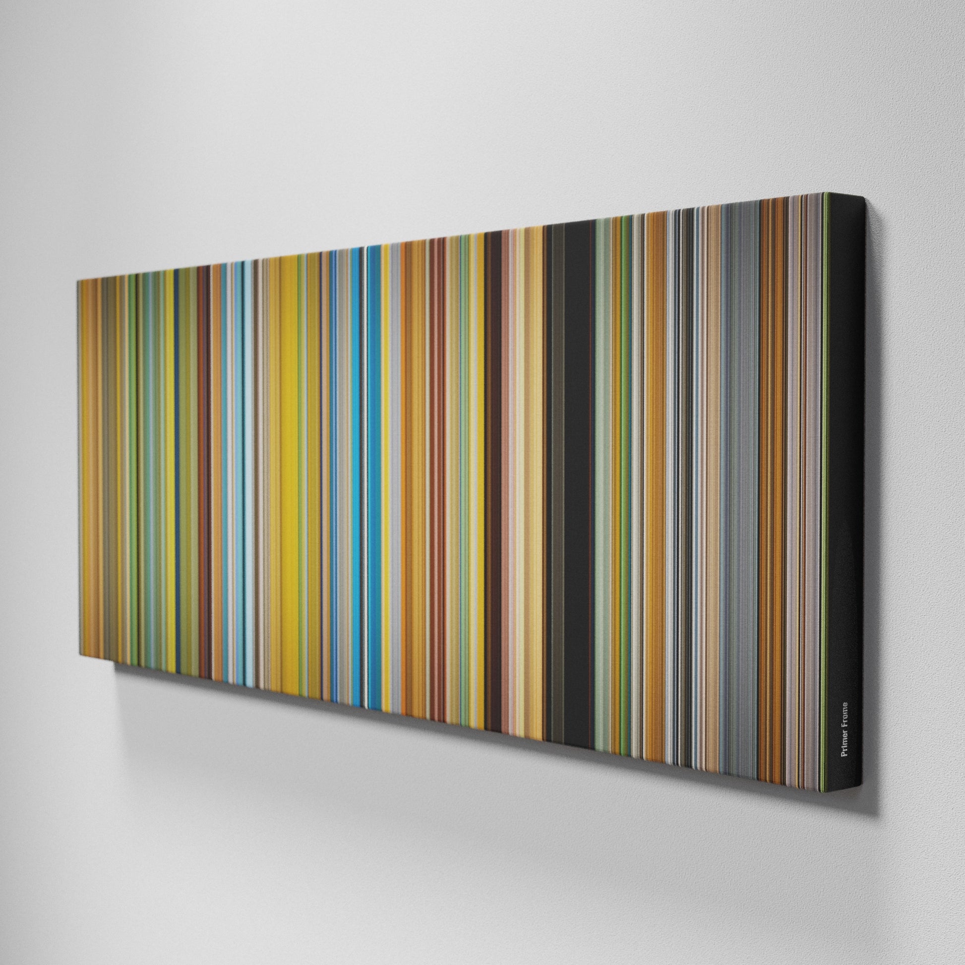 Side view of Buff's of Primer Frome on the wall