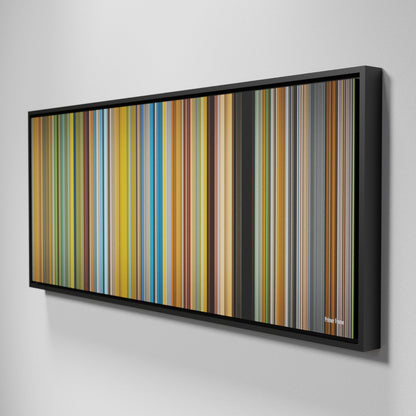 Side view of Framed Buff's of Primer Frome on the wall