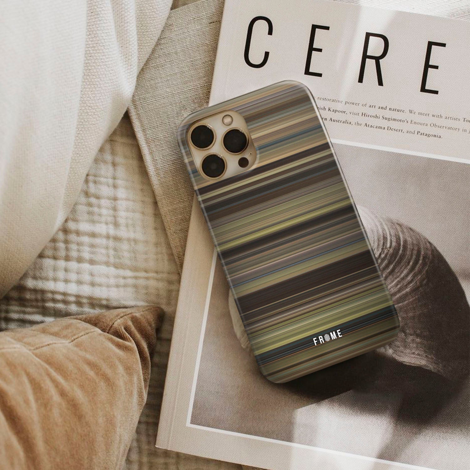 we bought a zoo Frome phone case next to interior items