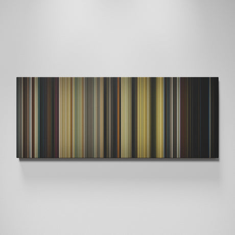 Once Upon a Time... In Hollywood movie canvas wall art - color palette print