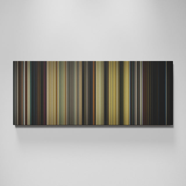 Once Upon a Time... In Hollywood movie canvas wall art - color palette print
