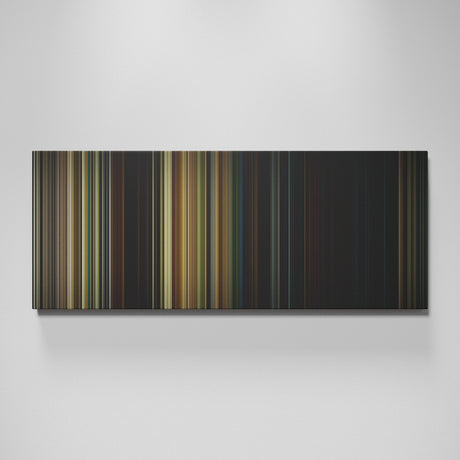 A Quiet Place movie canvas wall art - color palette print