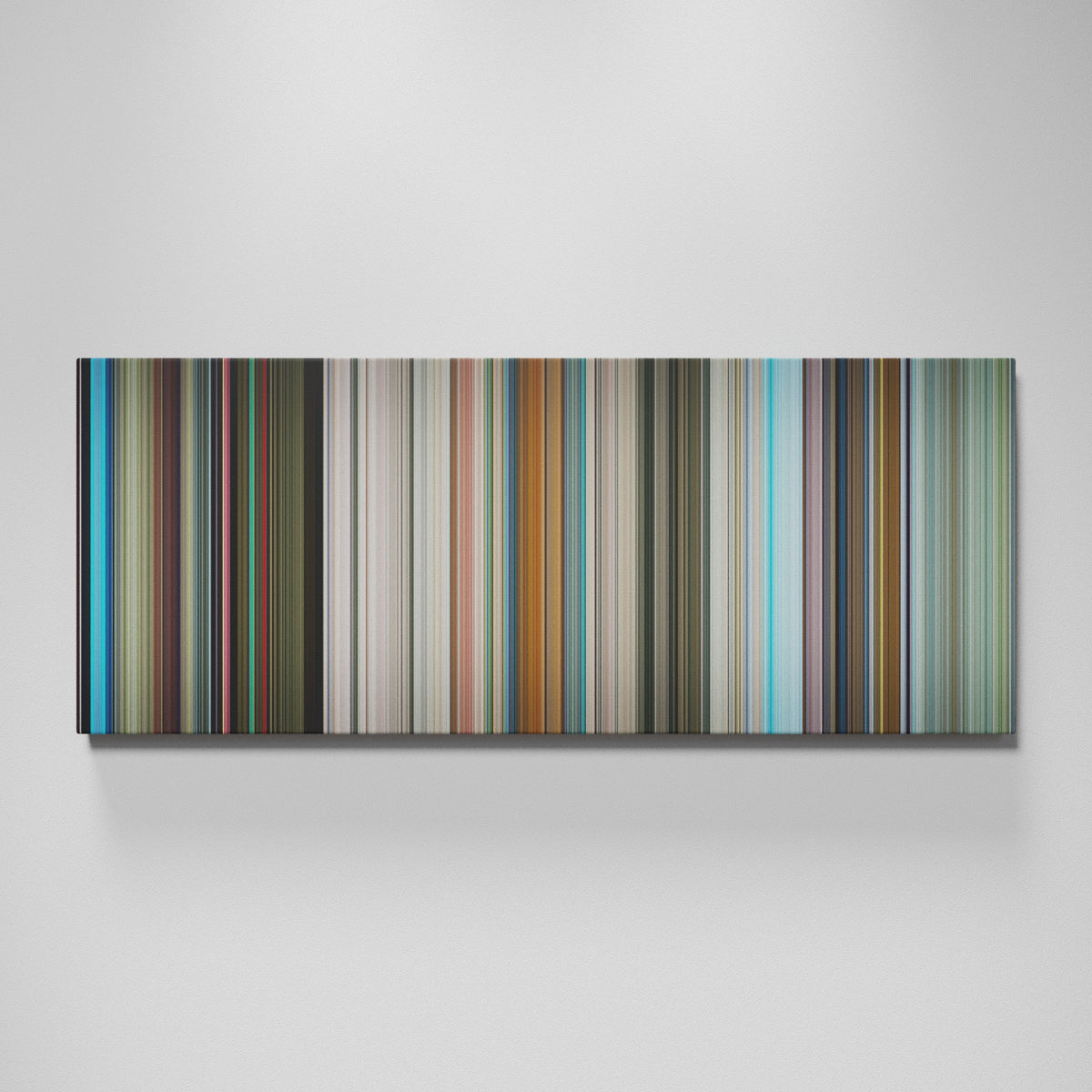 The Hitchhiker's Guide to the Galaxy movie canvas wall art - color palette print
