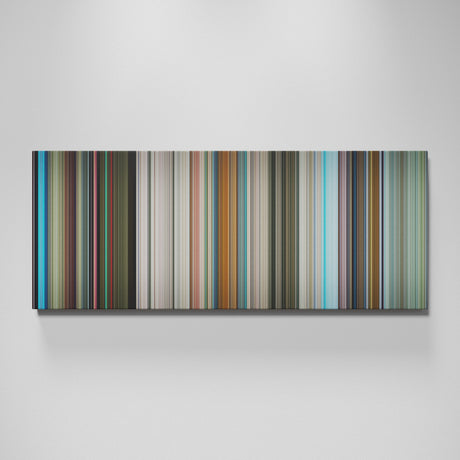 The Hitchhiker's Guide to the Galaxy movie canvas wall art - color palette print