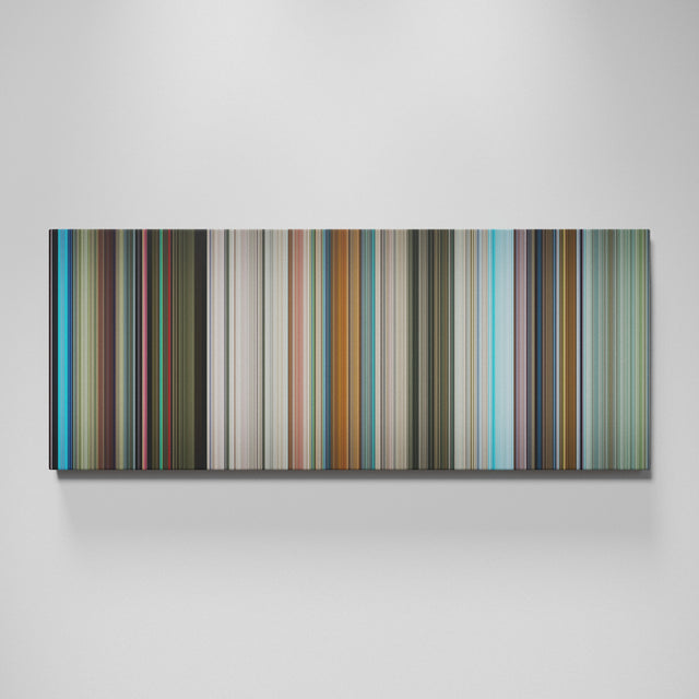 The Hitchhiker's Guide to the Galaxy movie canvas wall art - color palette print