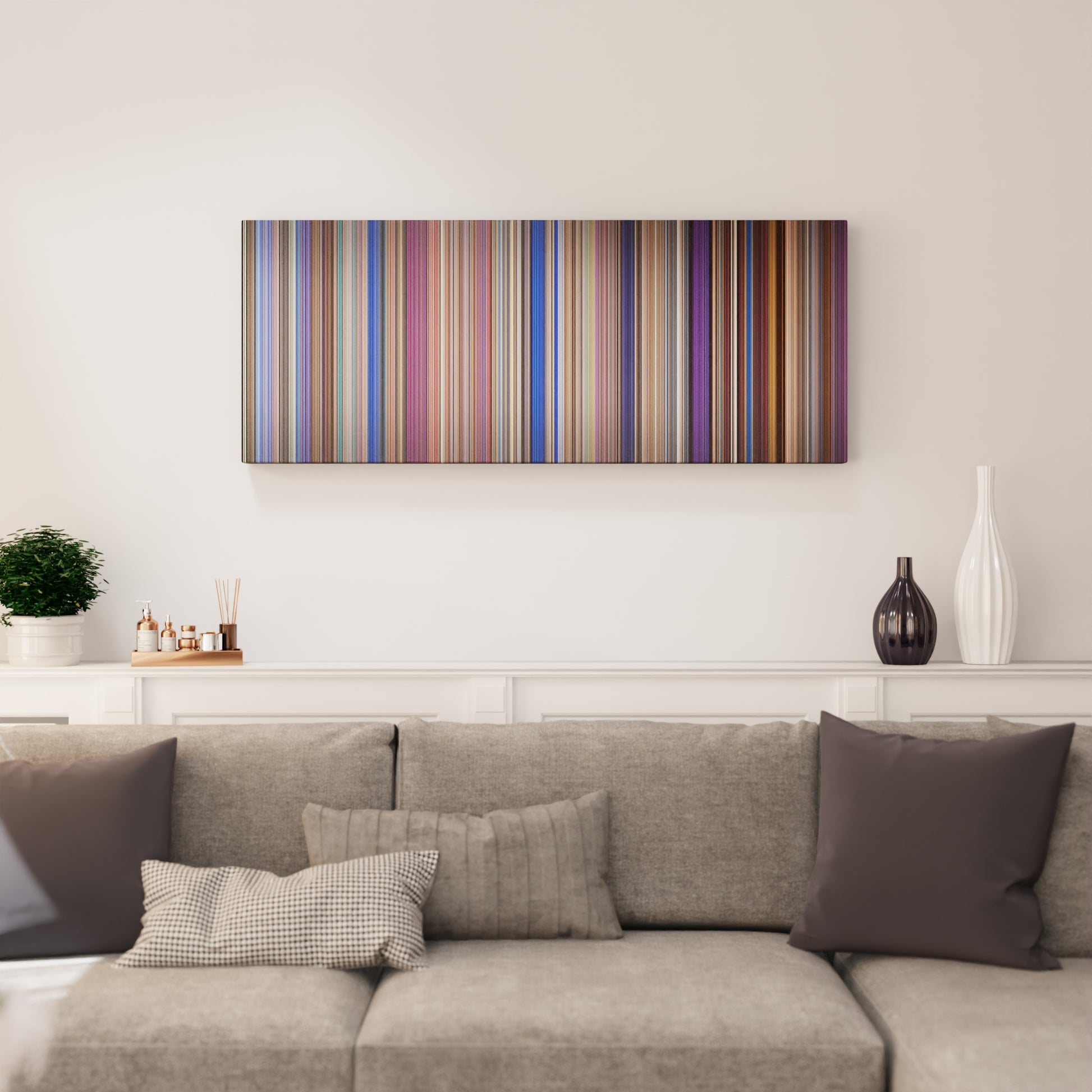 Living room interior with One Direction: This Is Us Frome on the wall