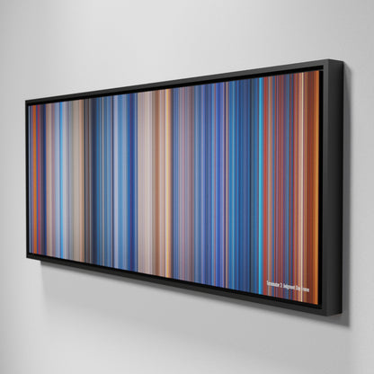 Side view of Framed Buff's of Terminator 2: Judgment Day Frome on the wall