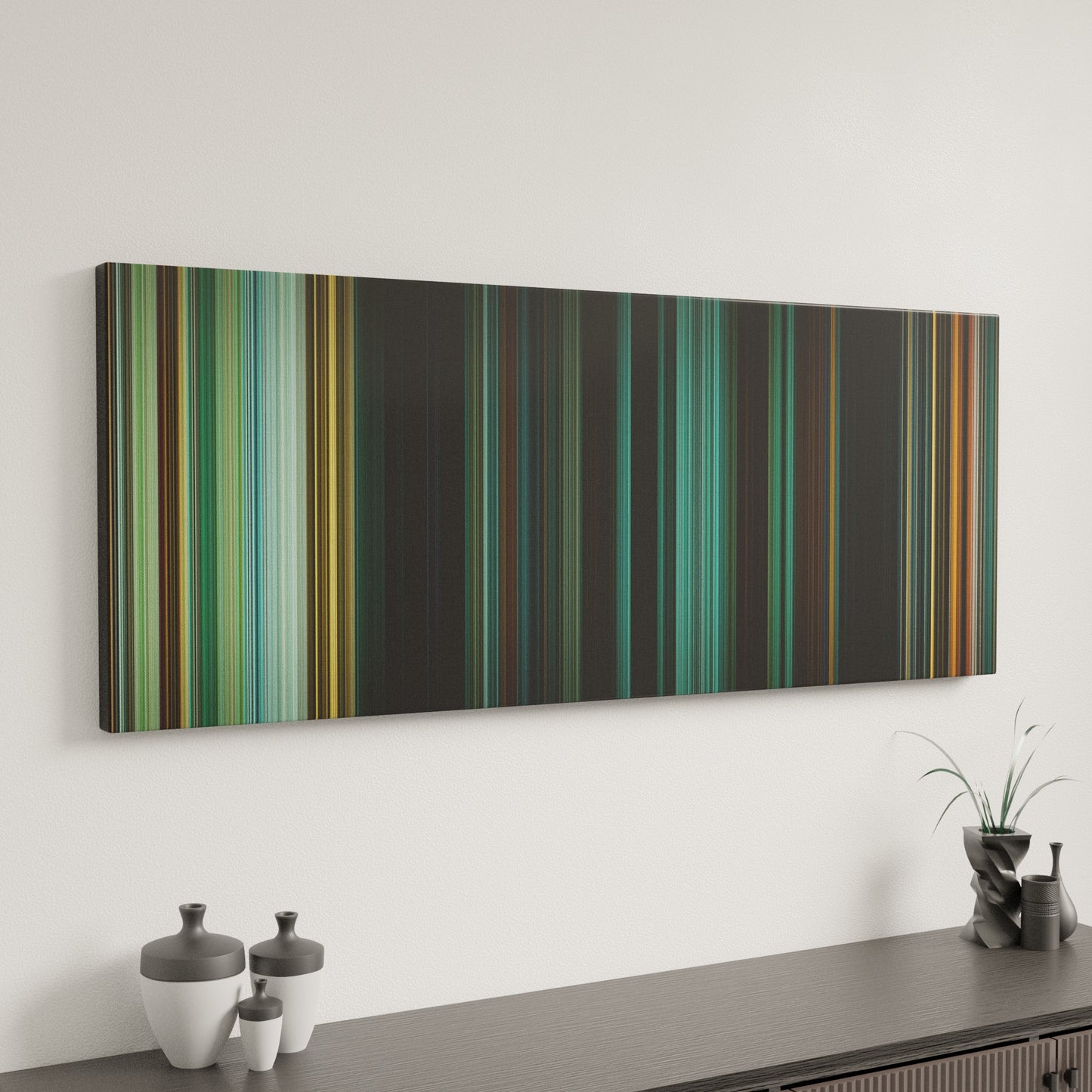 Minimal interior design with Wonder Woman Frome on the wall