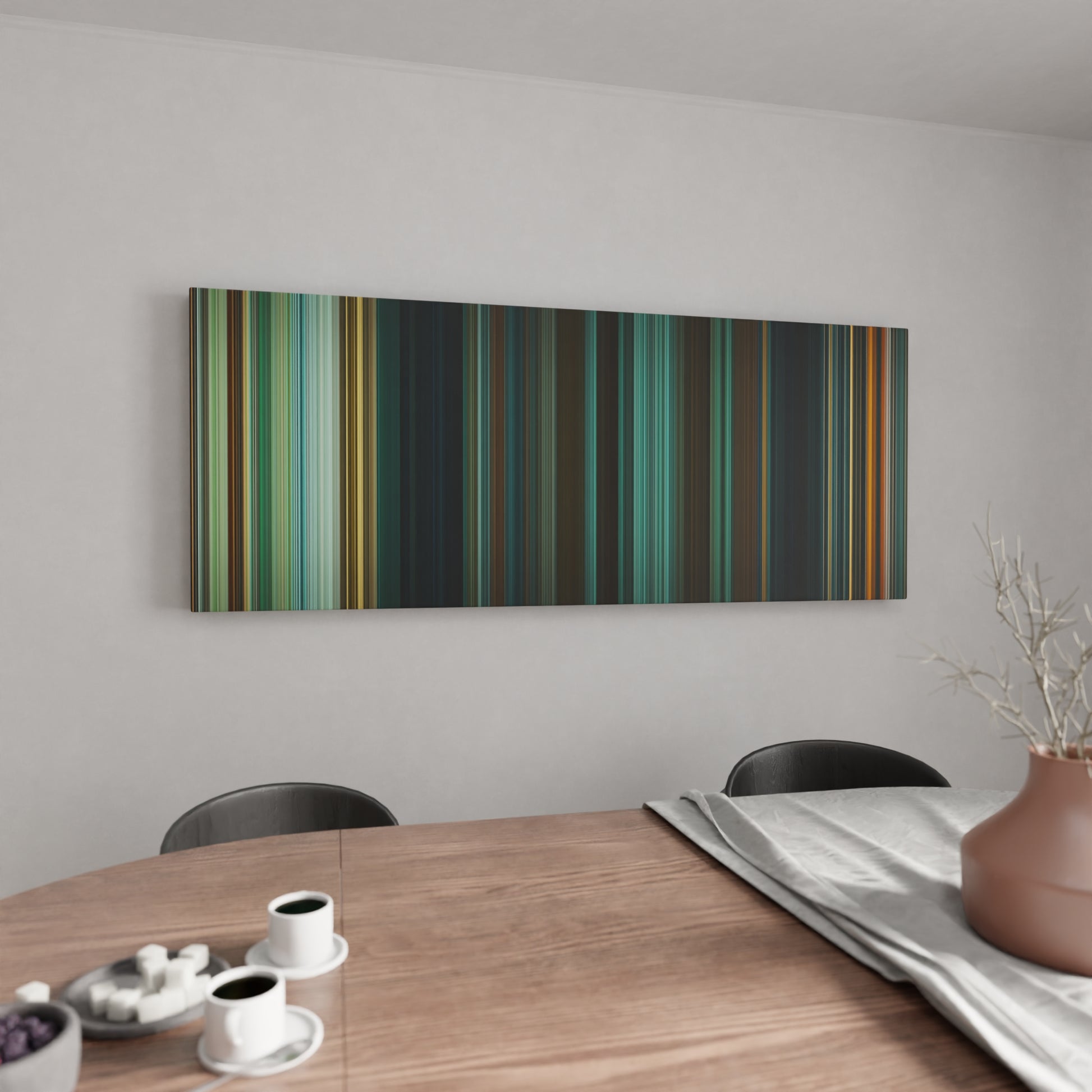 Kitchen with Wonder Woman Frome on the wall