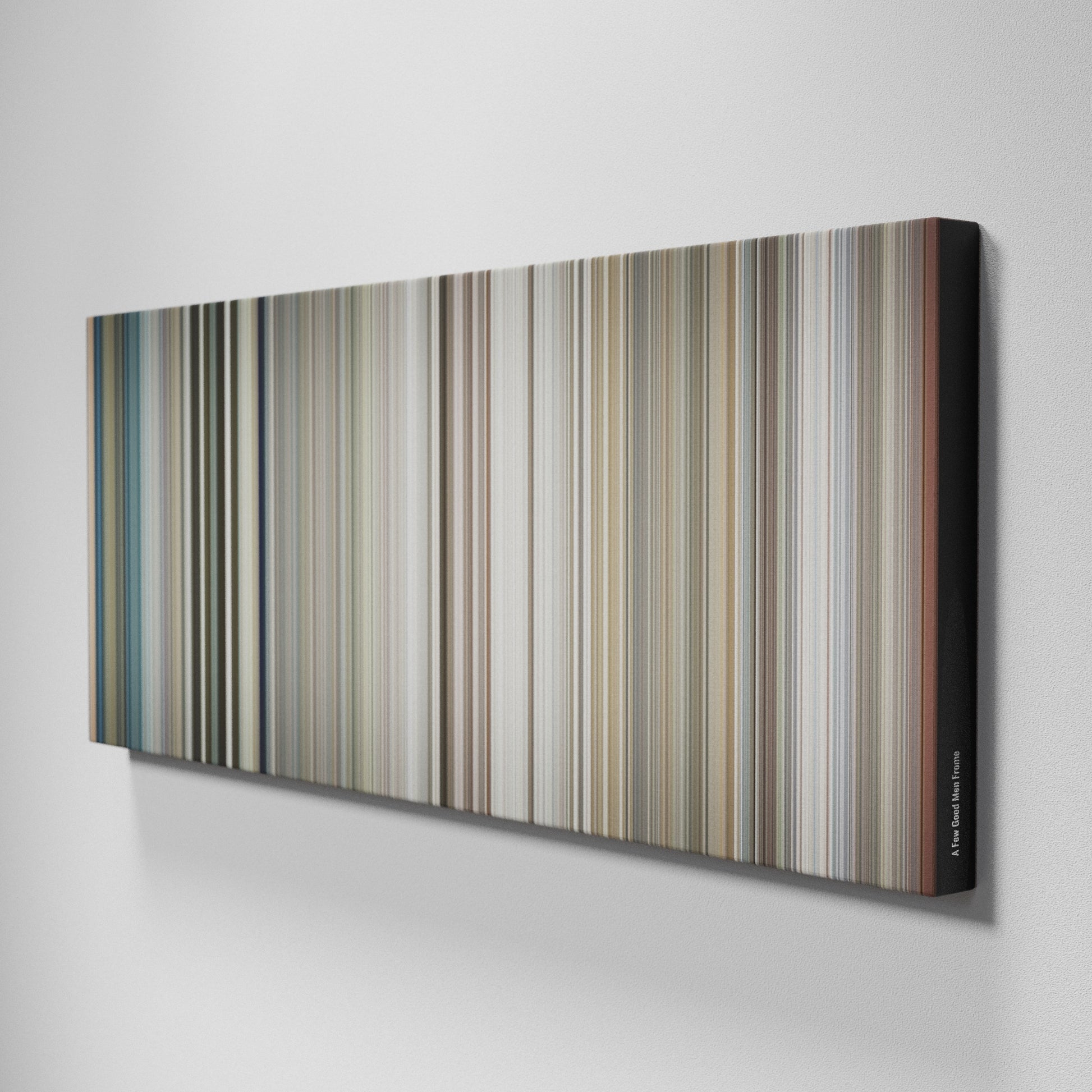 Side view of Buff's of A Few Good Men Frome on the wall