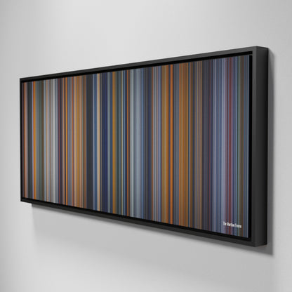 Side view of Framed Buff's of The Martian Frome on the wall