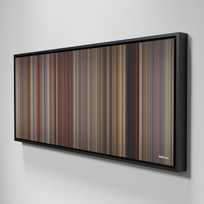 Side view of Framed Buff's of Matilda Frome on the wall