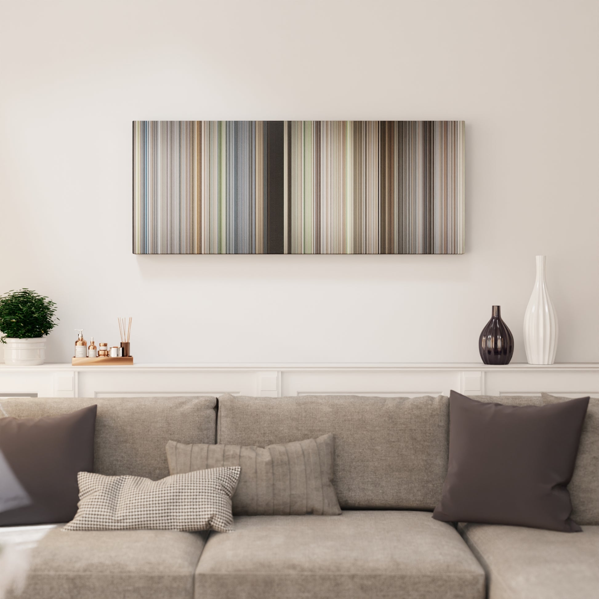 Living room interior with Saving Private Ryan Frome on the wall