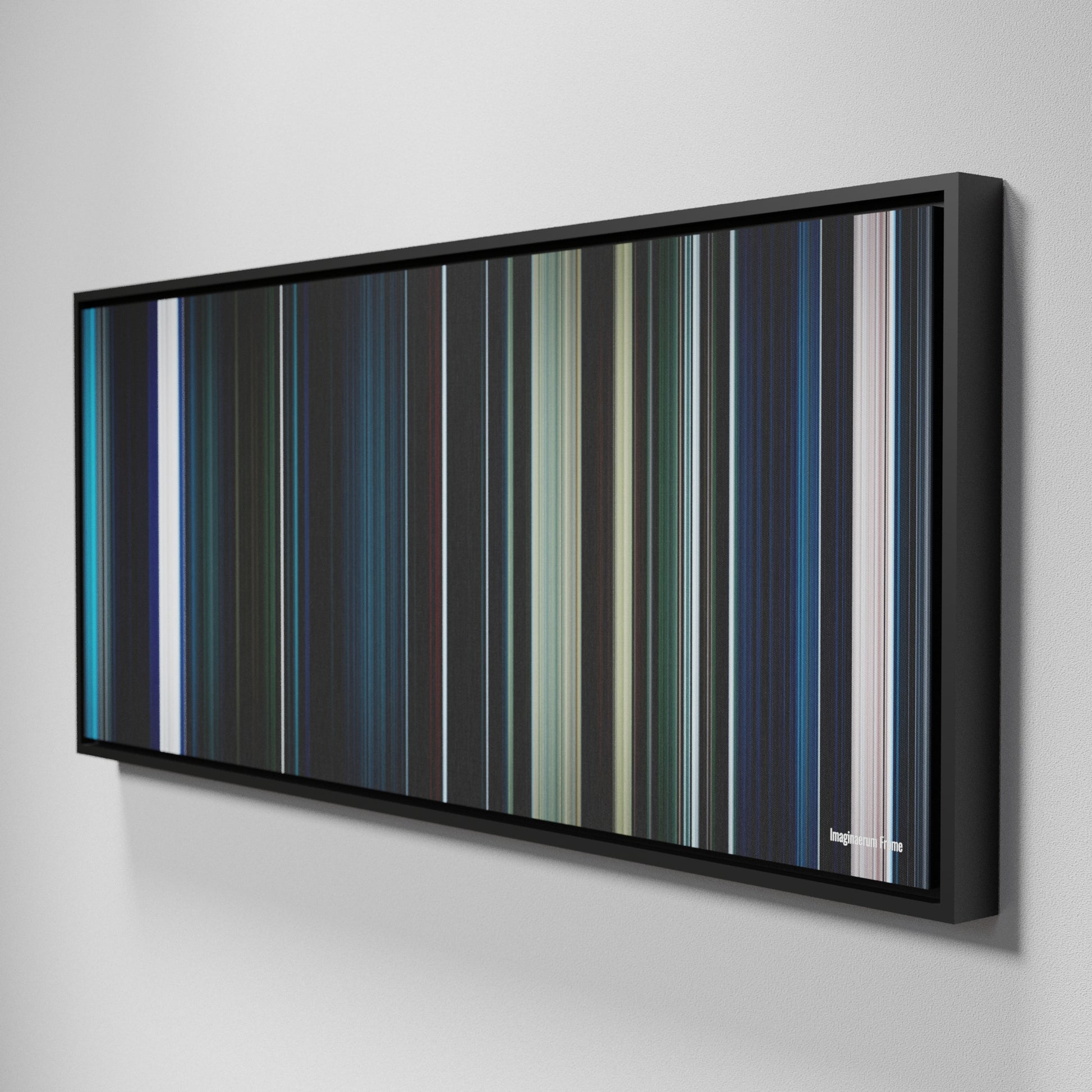 Side view of Framed Buff's of Imaginaerum Frome on the wall