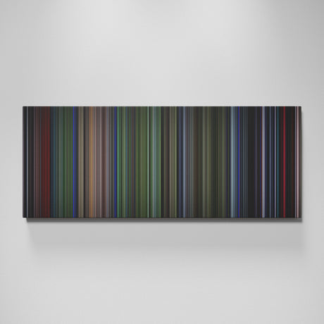 Predator movie canvas wall art - color palette print