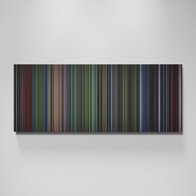Predator movie canvas wall art - color palette print
