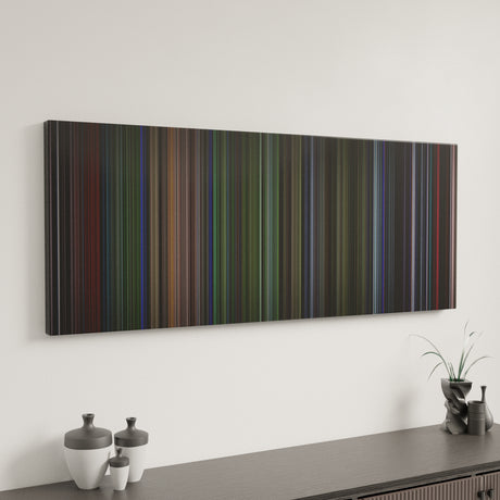 Predator canvas art in modern interior - movie color palette