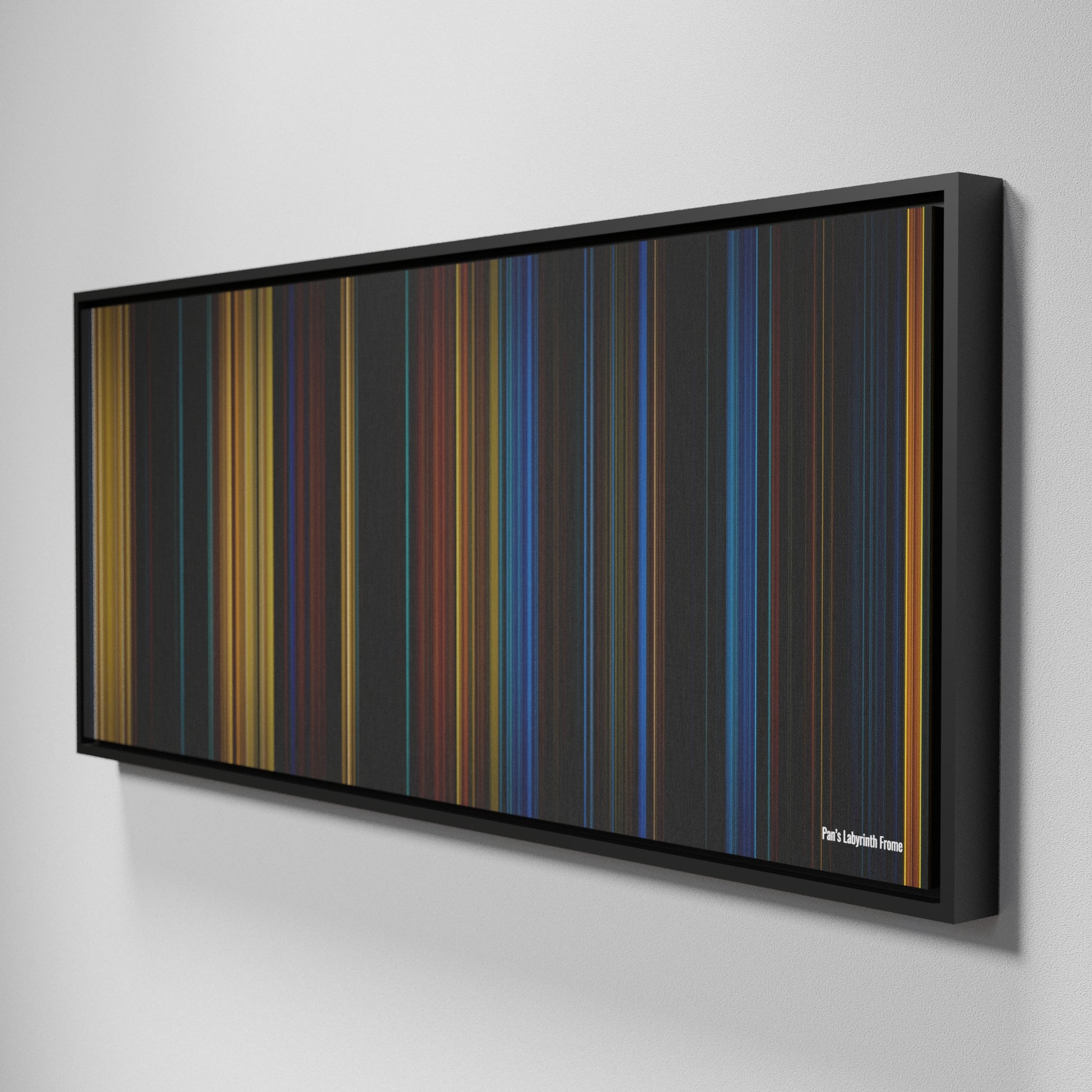 Side view of Framed Buff's of Pan's Labyrinth Frome on the wall